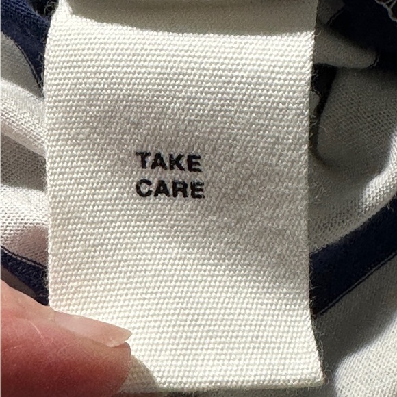 Anthropologie Avec Les Filles Soft 100% Cotton Stripe Button Dress XL - Picture 9 of 10